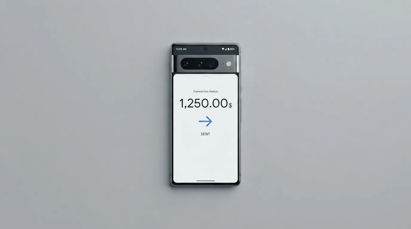 Телефон с экраном перевода стейблкоина